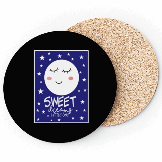 Sleepy Moon - Sweet Dreams Little One Coasters