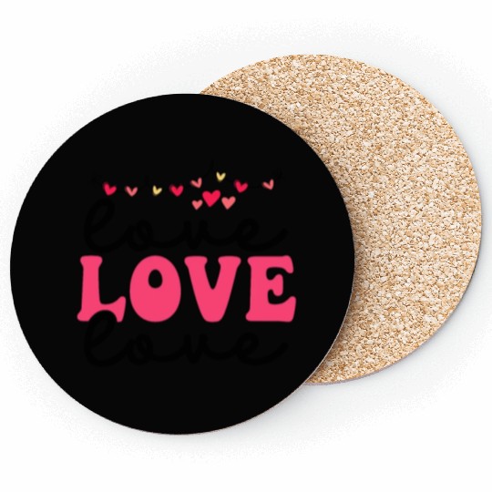 Love Valentine's Day. Coasters