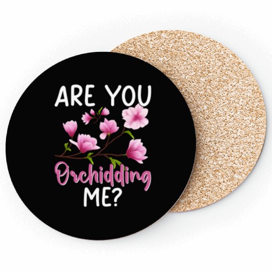 Funny Houseplant Orchid Gardening Coasters
