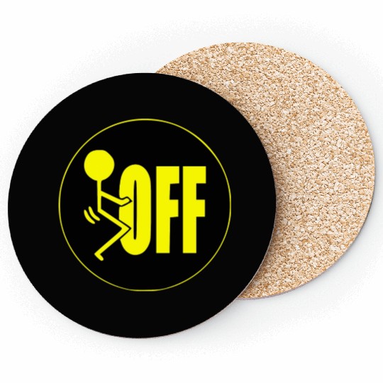 F Off ©WhiteTigerLLC.Com LIKE US ON FACEBOOK Coasters