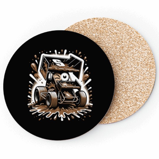 Sprint Car Mom Dirt Track Racing Racing Race Day Coasters
