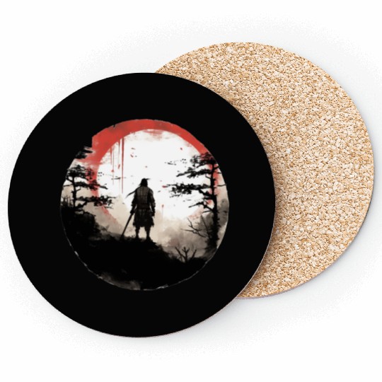 Samurai Sunset Coasters