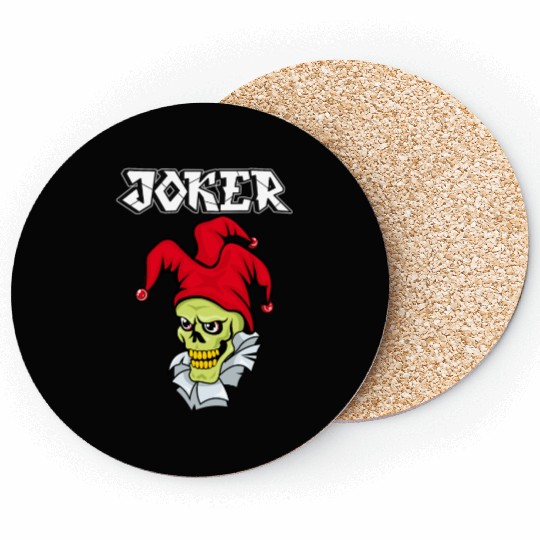 skull joker Coasters