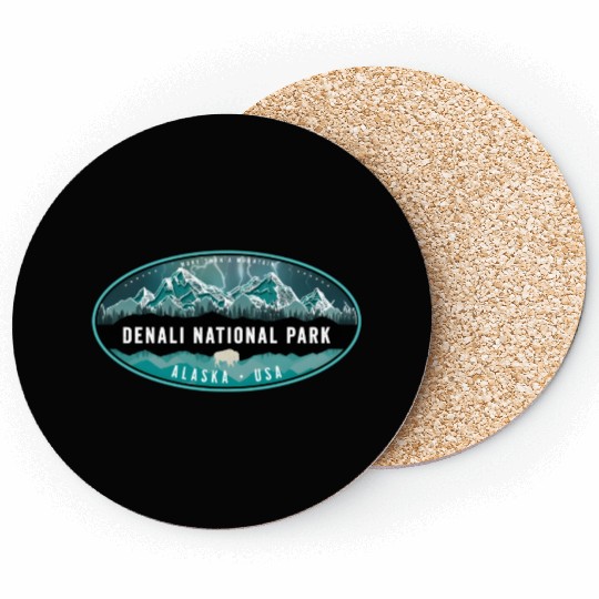Denali National Park Alaska Hiking Camg Coasters