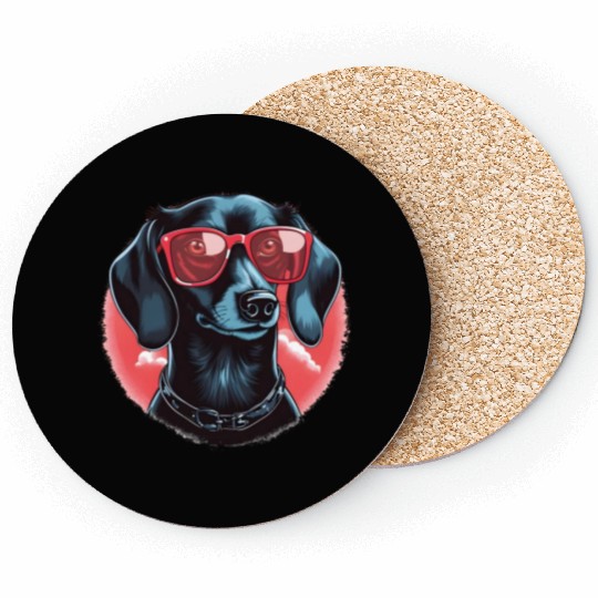 My Dog is my Valentine's Day Labrador Retriever Coasters