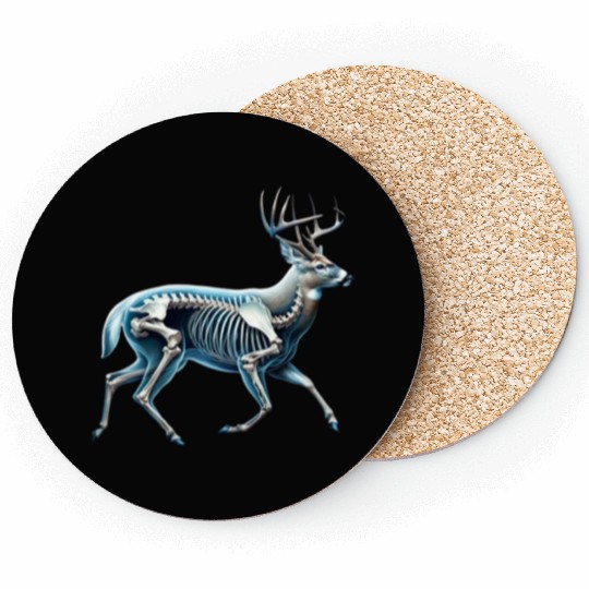Deer Skeleton Anatomy Coasters