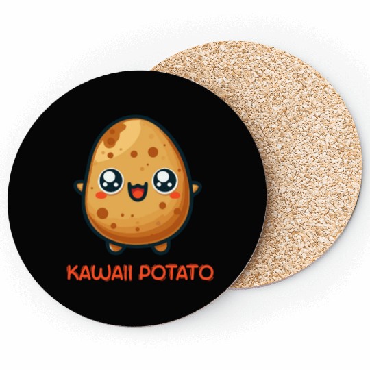 Cute kawaii potato Coasters