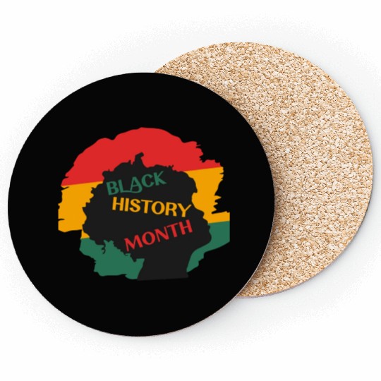 Black history month. African American woman Coasters
