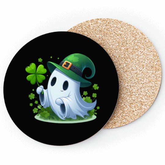 St. Patrick's Day Ghostly Charm Coasters