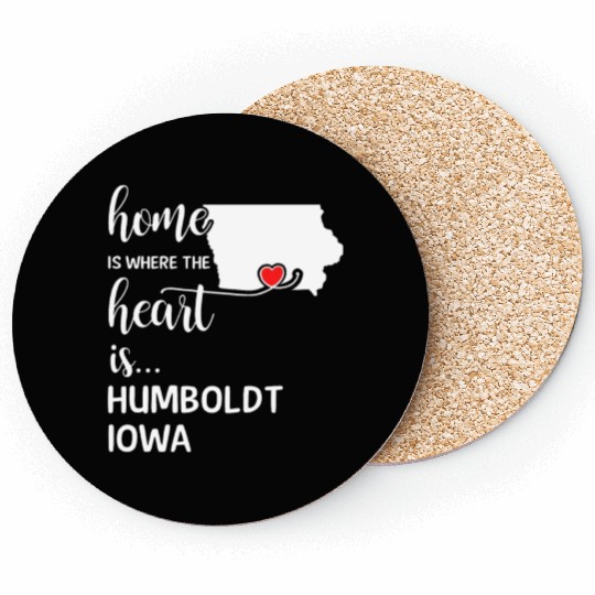 Humboldt County Iowa Is Where My Heart Is Gift Coasters