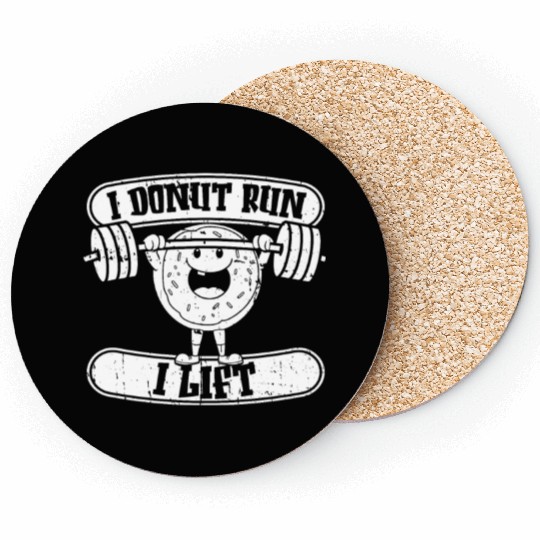 Fitness Donut Funny Donut Gym Coasters