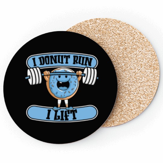 Fitness Donut Funny Donut Gym Coasters