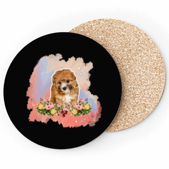 yorkie poo Coasters