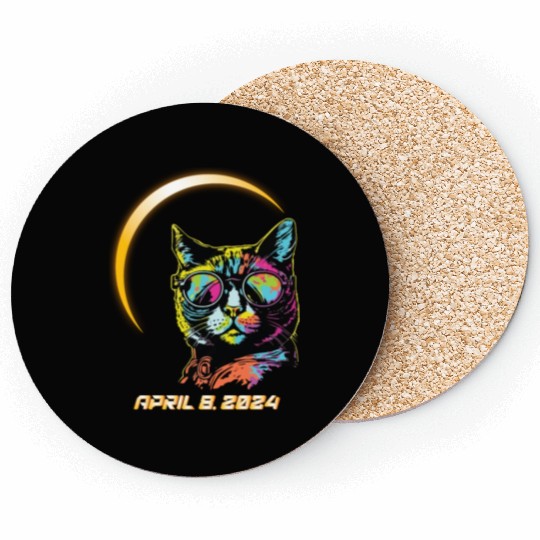 Total Solar Eclipse 4.8.24 Path Of Totality Kids Coasters