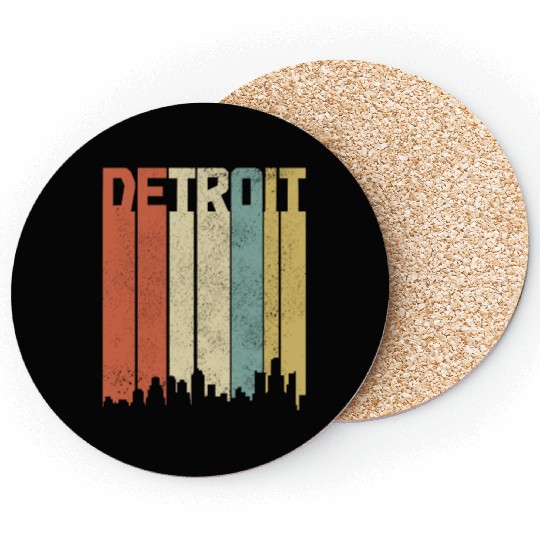Detroit Michigan Motor City USA Coasters