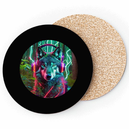 Electric Wilderness Glow 1 Coasters