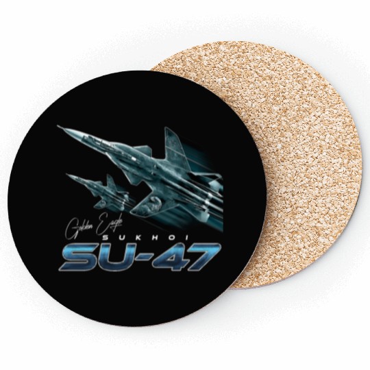 Sukhoi SU-47 the Golden Eagle Russian Fighterjet Coasters