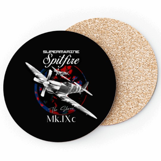 Supermarine Spitfire MK.IXc WW2 Fighter Plane Coasters
