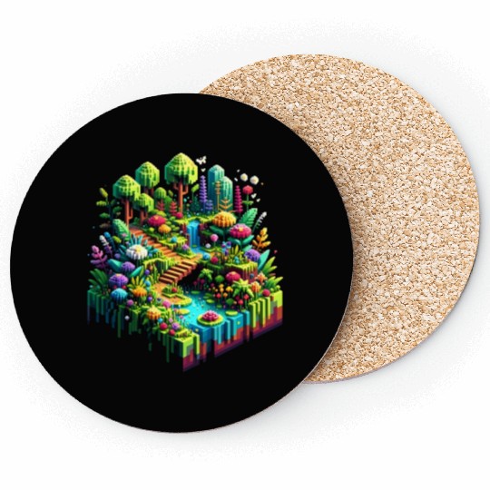 Voxel Enchanted Forest Coasters