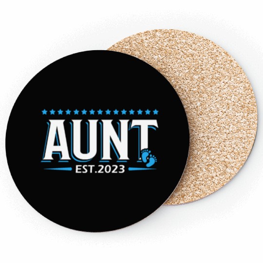 Aunt Est 2023 Baby Birth Babysitting Babysitter Coasters