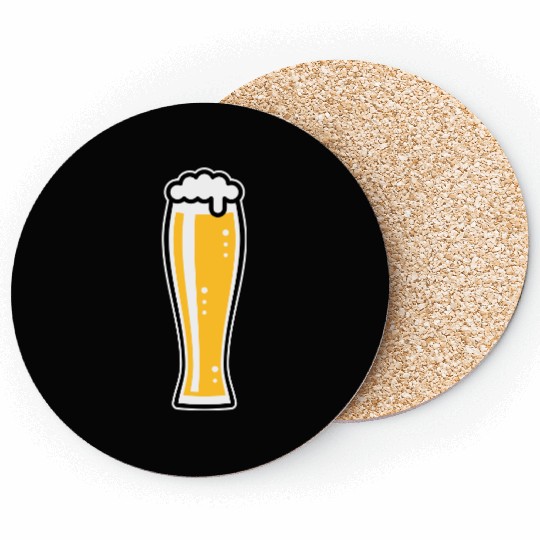 Wheat Beer Glass (Weiss Beer / Beer Drinker / 3C) Coasters
