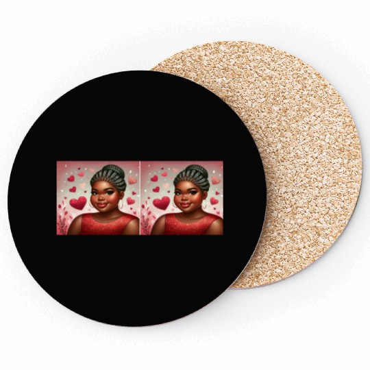 Cupid's Choice: Melanin Magic Coasters