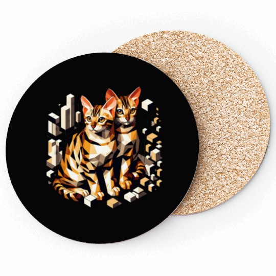Bengal Kittens Cute Kittys Coasters
