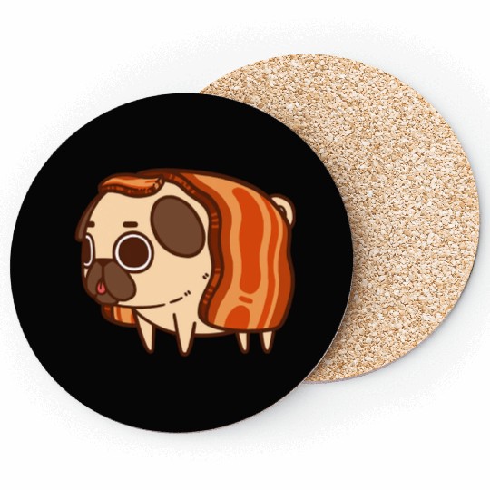 Bacon Square Coasters