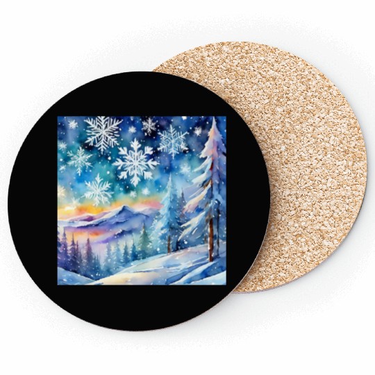 "Winter Warmth Essentials: Coasters, Tees, & Cups