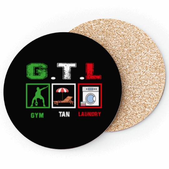 Gym Tan Laundry GTL New Italian Flag apparel Coasters