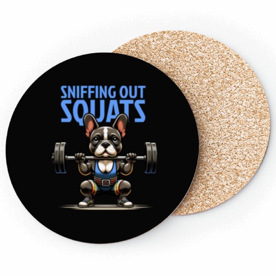 Sniffing Out Squats: French Bulldog Fitness Coasters