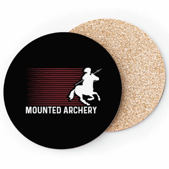 Mounted Archery Hunter Gift Coasters