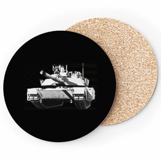 M1 Abrams Coasters USA Flag
