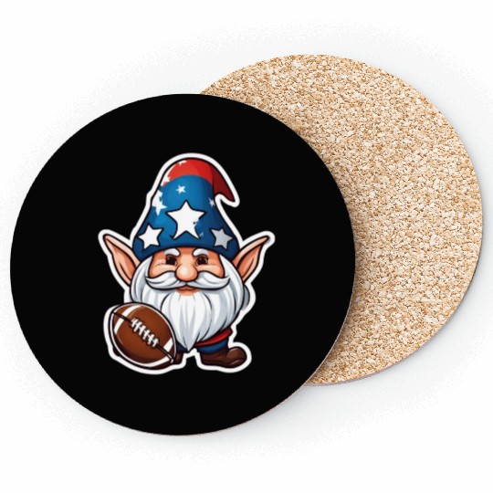 Gnome American Football Coasters