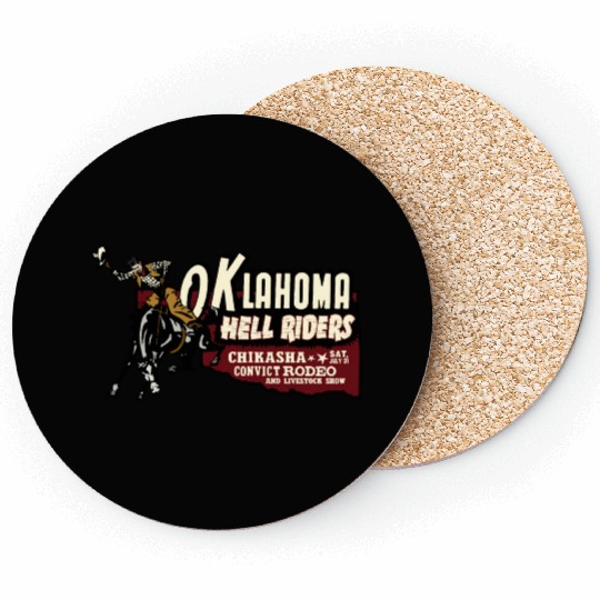 Vintage Convict Rodeo Oklahoma Coasters