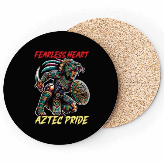 Aztec Jaguar Warrior Aztec Culture Indigenous Coasters