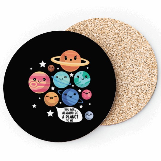 Pluto Planet Joke Funny Cosmonaut Galaxy Physicist Coasters