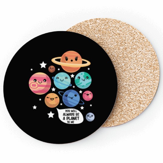 Pluto Planet Joke Funny Cosmonaut Galaxy Physicist Coasters