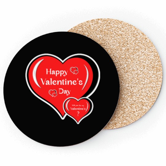 Valentine's Day. Coasters