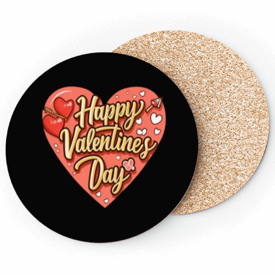 Happy Valentine's Day Coasters for Men and Women