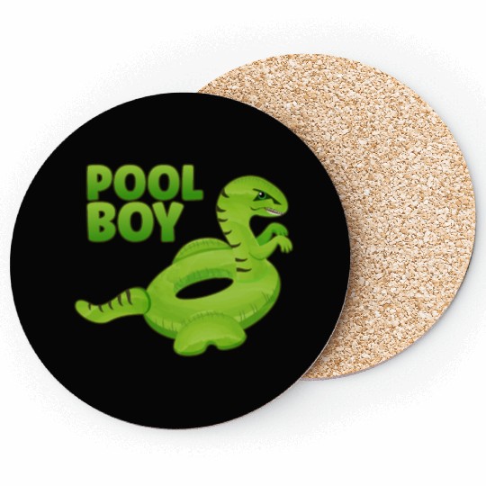 Pool Boy Dinosaur Floatie Swimming Pool Coasters