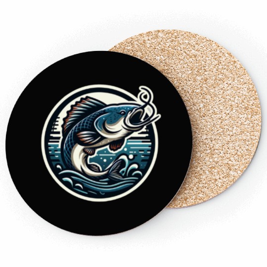 Flathead Catfish Fishing Coasters