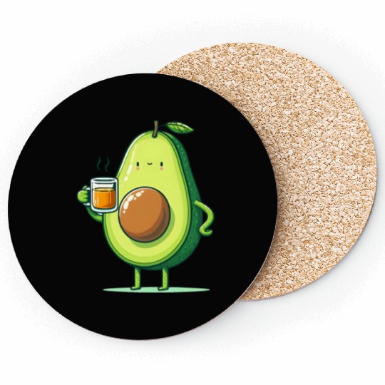 Tea Time Avocado Coasters