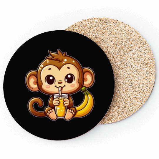 Monkey Business: Banana Juice Break Coasters
