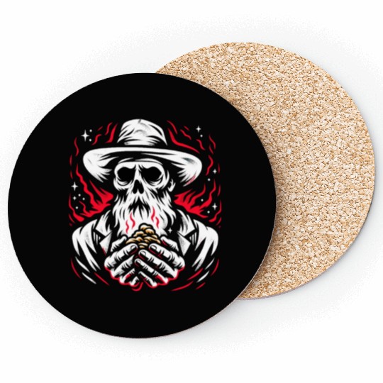 Cowboy Barn Bull Rider Rodeo Country Western Gift Coasters