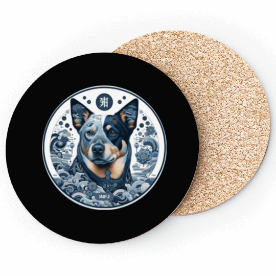 Australian Cattle Dog - Guardian of Serenity Coasters