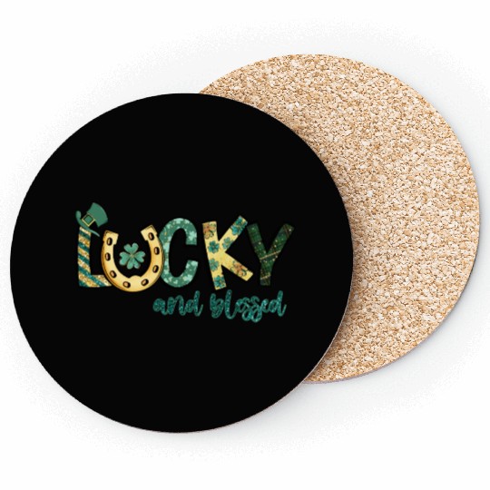 Lucky And Blessed Coasters