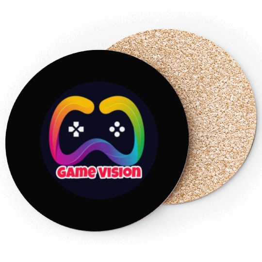 Game Vision Official YouTube Channel Logo Coasters