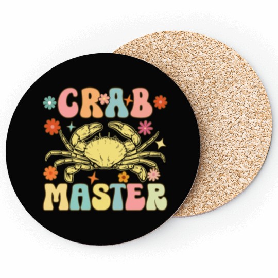 Groovy Crab Lover Seafood Lover Coasters