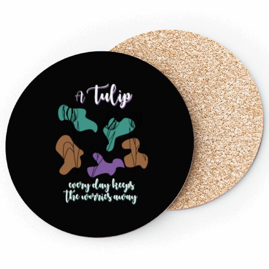 Tulips Tulip Flowers Coasters